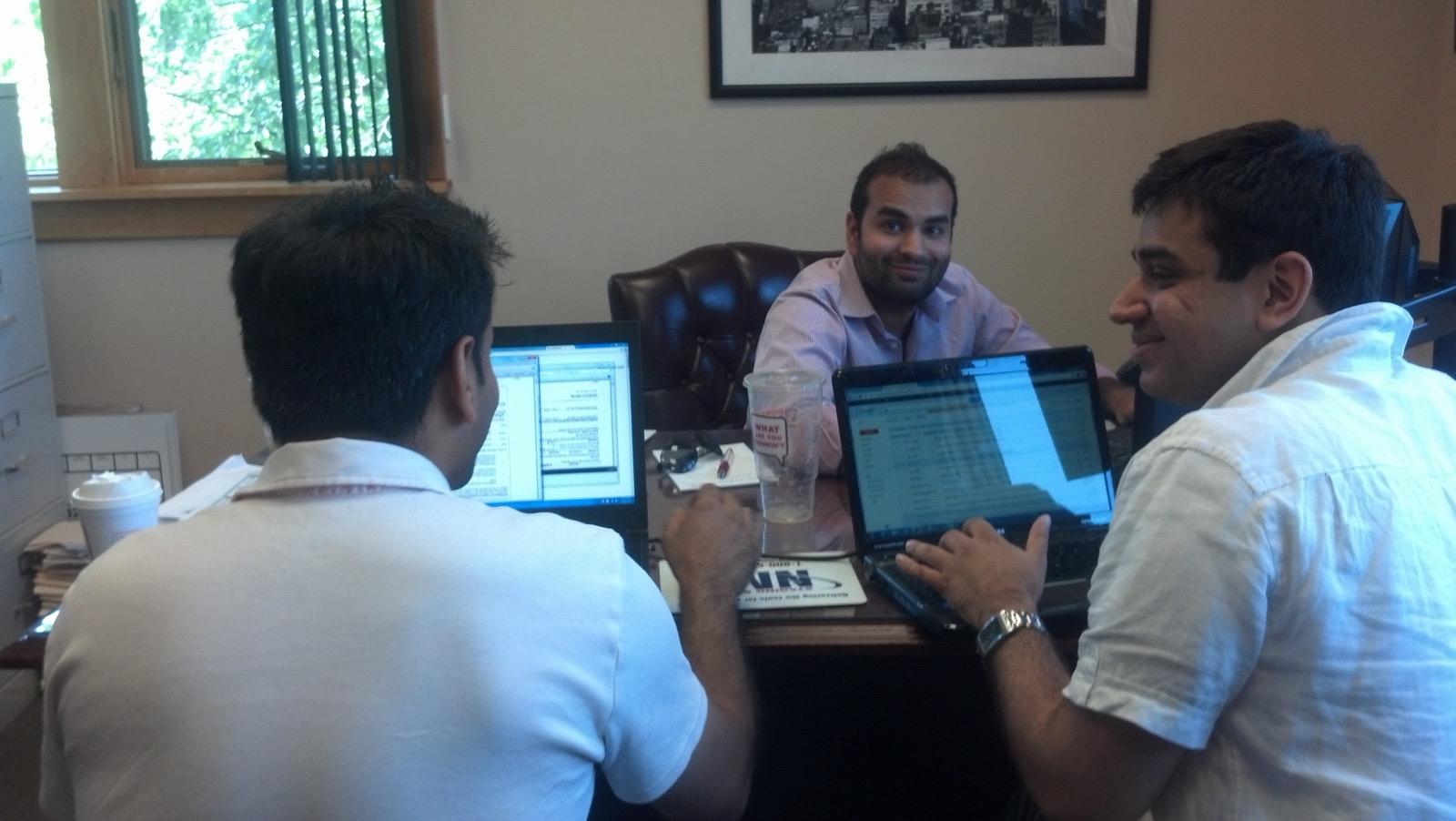 Jason Doshi and the SD Capital Funding team in the original office