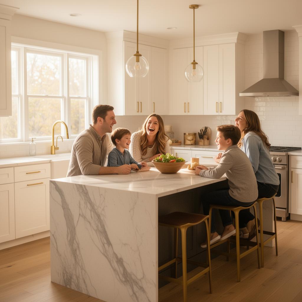 The Garcias' remodeled kitchen, funded by a HELOC